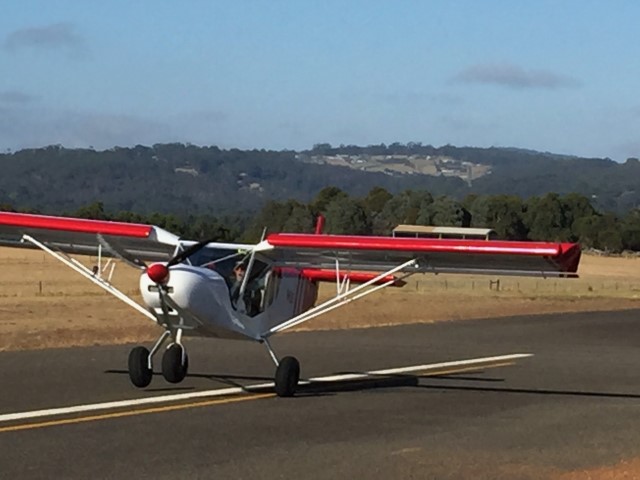 Lifting off for the first time
