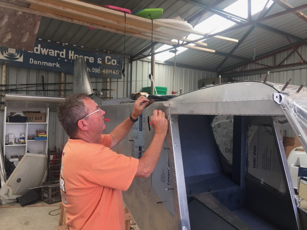 Preparing to fit wings