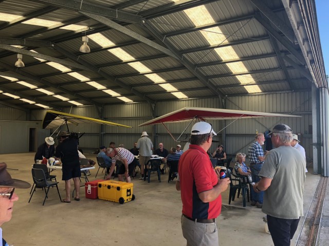 Celebrating the new lights and runway markings