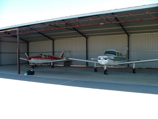 At Merredin airport