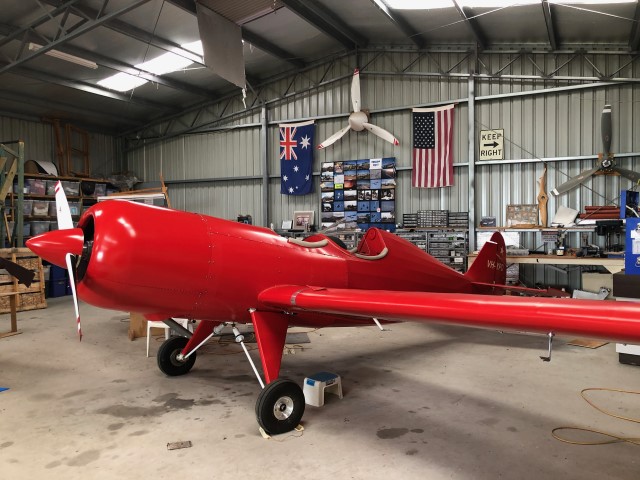 Spacewalker at home in the Denmark hangar