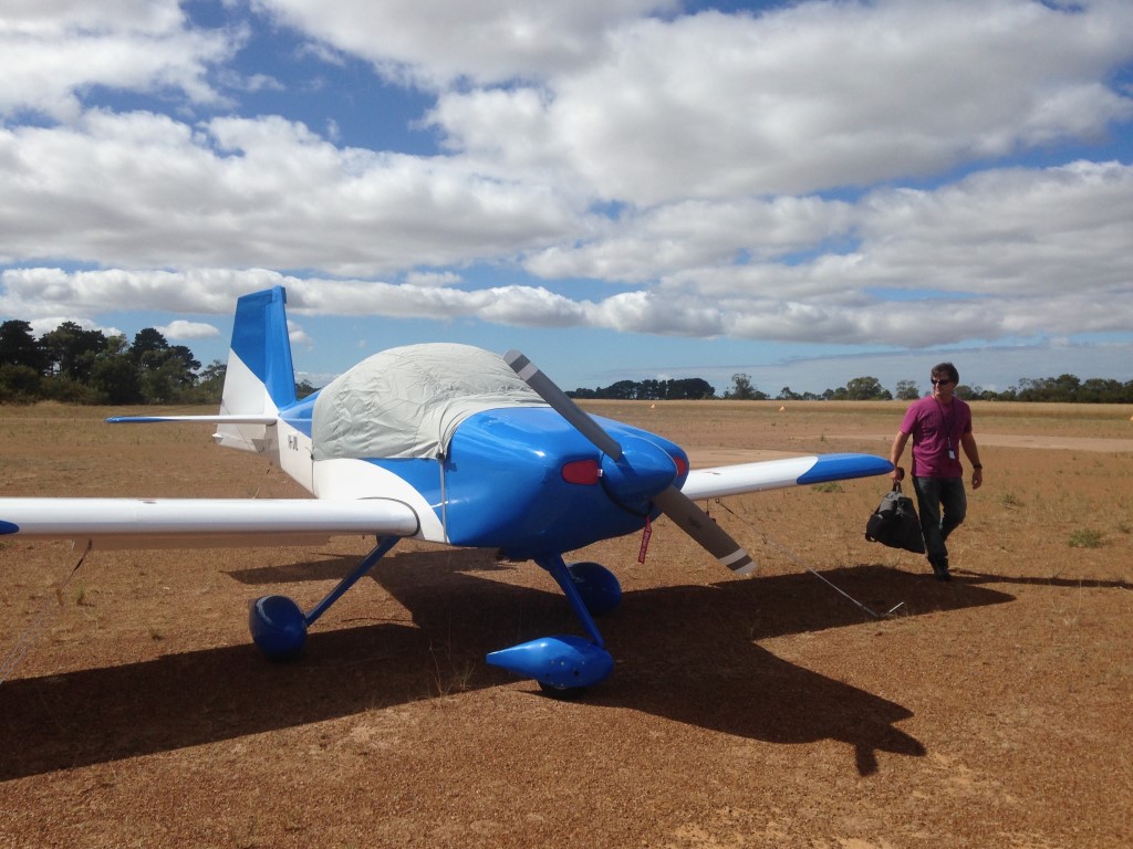 Tied down in Esperance. Flew over for the weekend when my parents were on holiday. Spent time with them and stayed the night. It's an easy 1½ hour flight along the south coast.