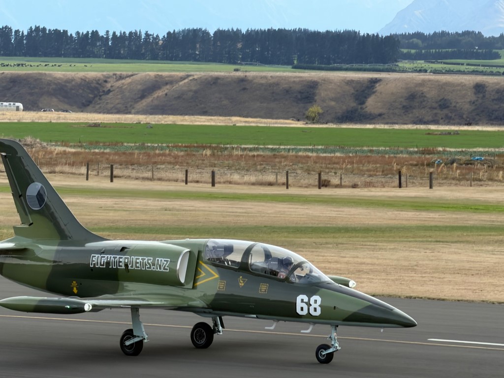 These Aero L-39 Albatros jet trainers are operated by New Zealand-based Fighter Jets NZ. Originally developed in Czechoslovakia as an advanced military trainer, the L-39 became one of the most widely used jet trainers of the Cold War era.
